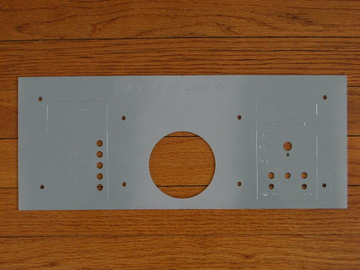 CIMG1497.JPG - New paint.  I used my PCB mill to engrave the aluminum panel.